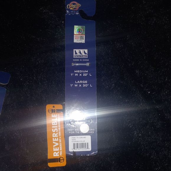 Pets First University of Texas Reversible Dog Collar, Medium,large - Picture 4 of 5
